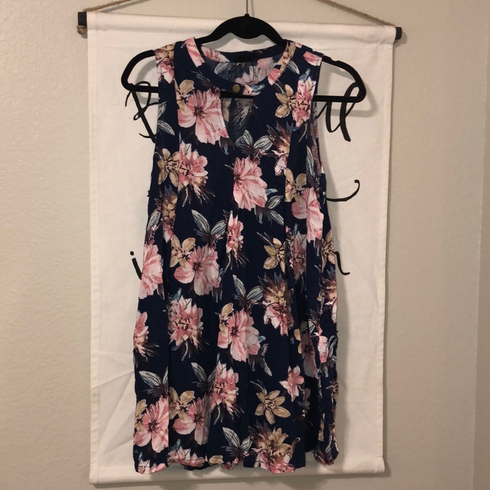 Sleeveless floral dress from Dillard’s!